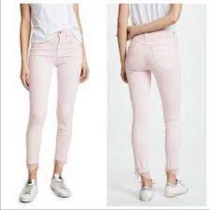 MOTHER high waisted looker dagger ankle fray 27